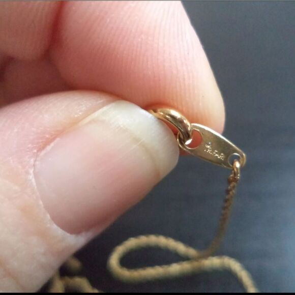 STUNNING VINTAGE SIGNED CROWN TRIFARI HEART FLOWER LOCKET 15.5" NECKLACE EUC - Picture 4 of 4